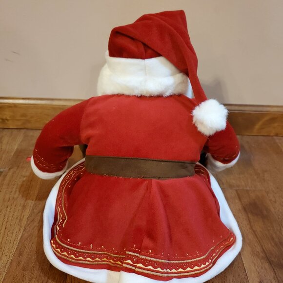 Polar Express Jolly Santa Talking Holiday Plush WORKS - Picture 4 of 11